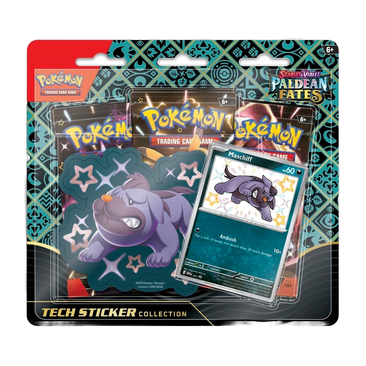 Paldean Fates Tech Sticker Collection (Shiny Maschiff)