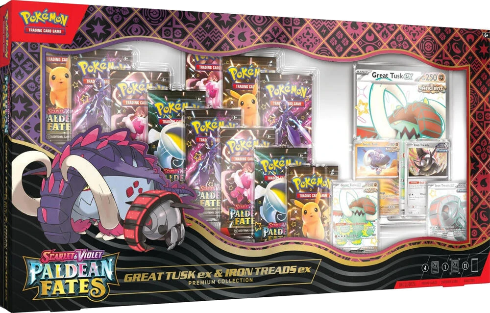 Paldean Fates Great Tusk ex Premium Collection